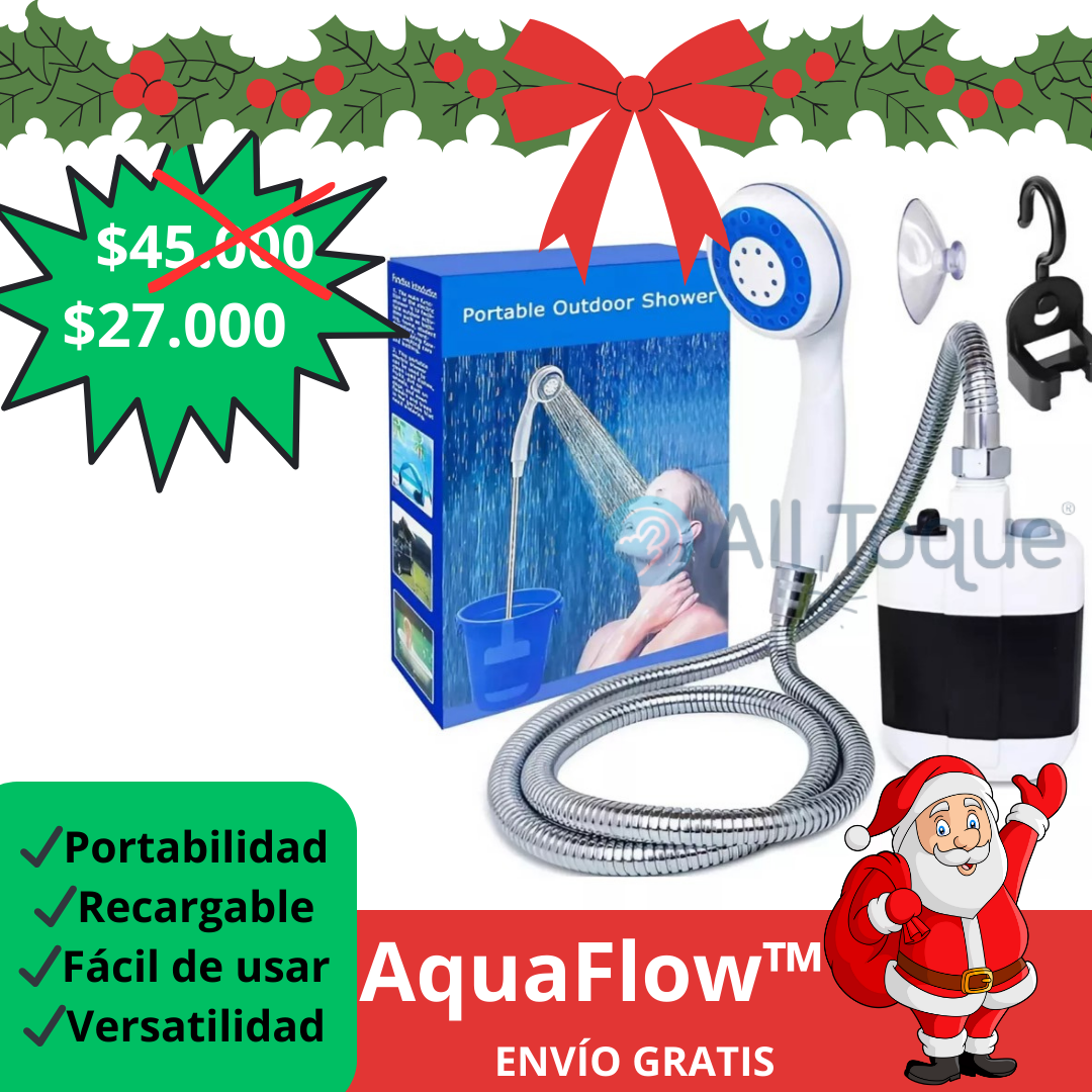 AquaFlow™ Ducha Portátil Recargable