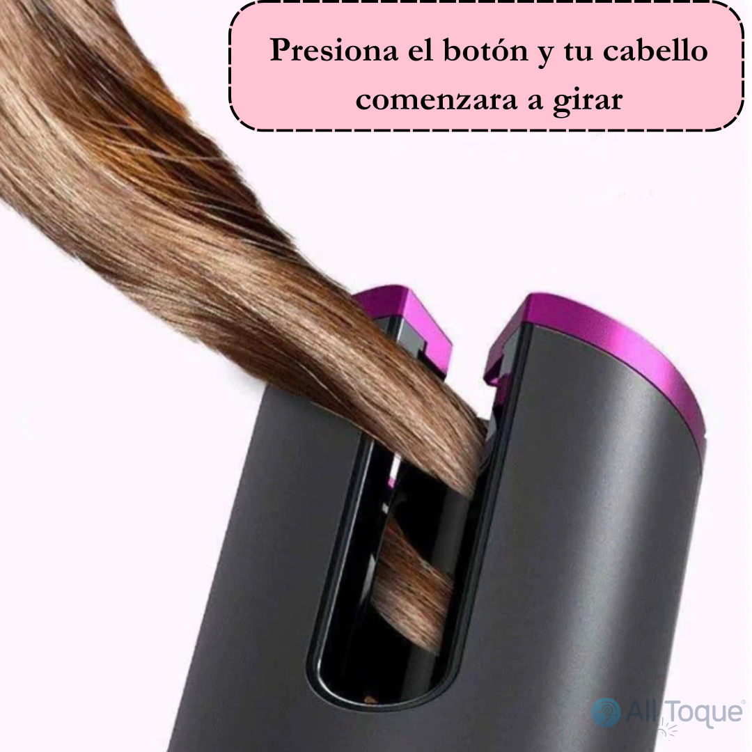 Presione el botón y tu cabello comenzara a girar.
