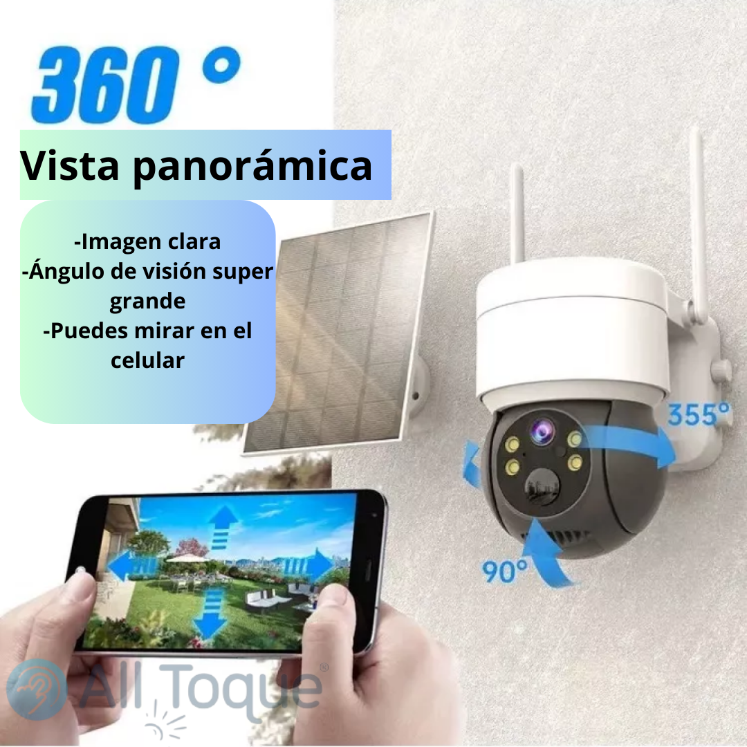 Imagen clara, ángulo de visión super grande, puedes mirar desde tu celular. Visión 360°.