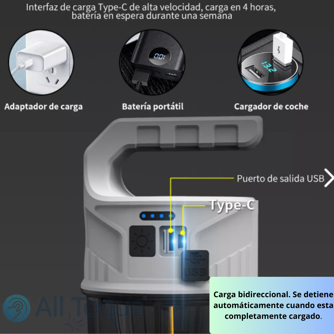 EcoTorch™ Linterna solar impermeable